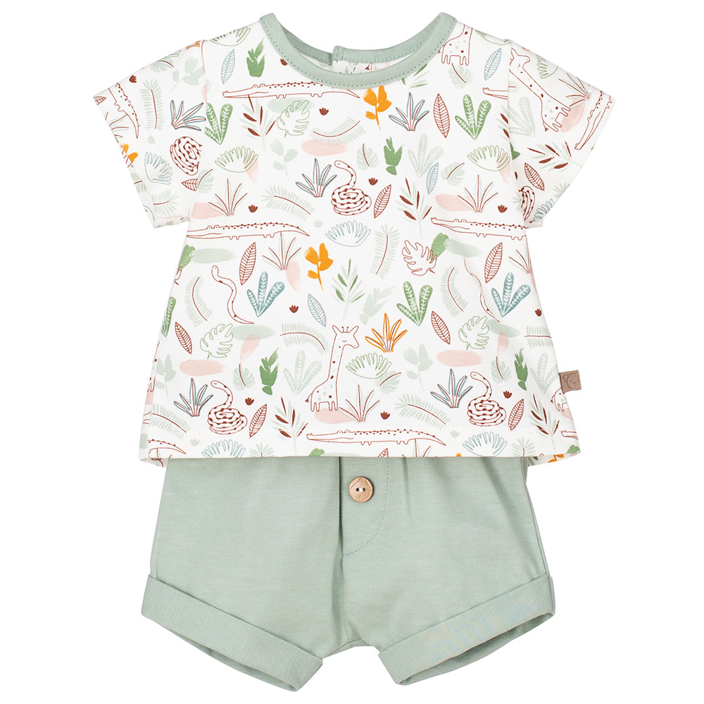 BOYS PLANTS PRINTED TSHIRT AND JAM PANTS CALAMARO - 2