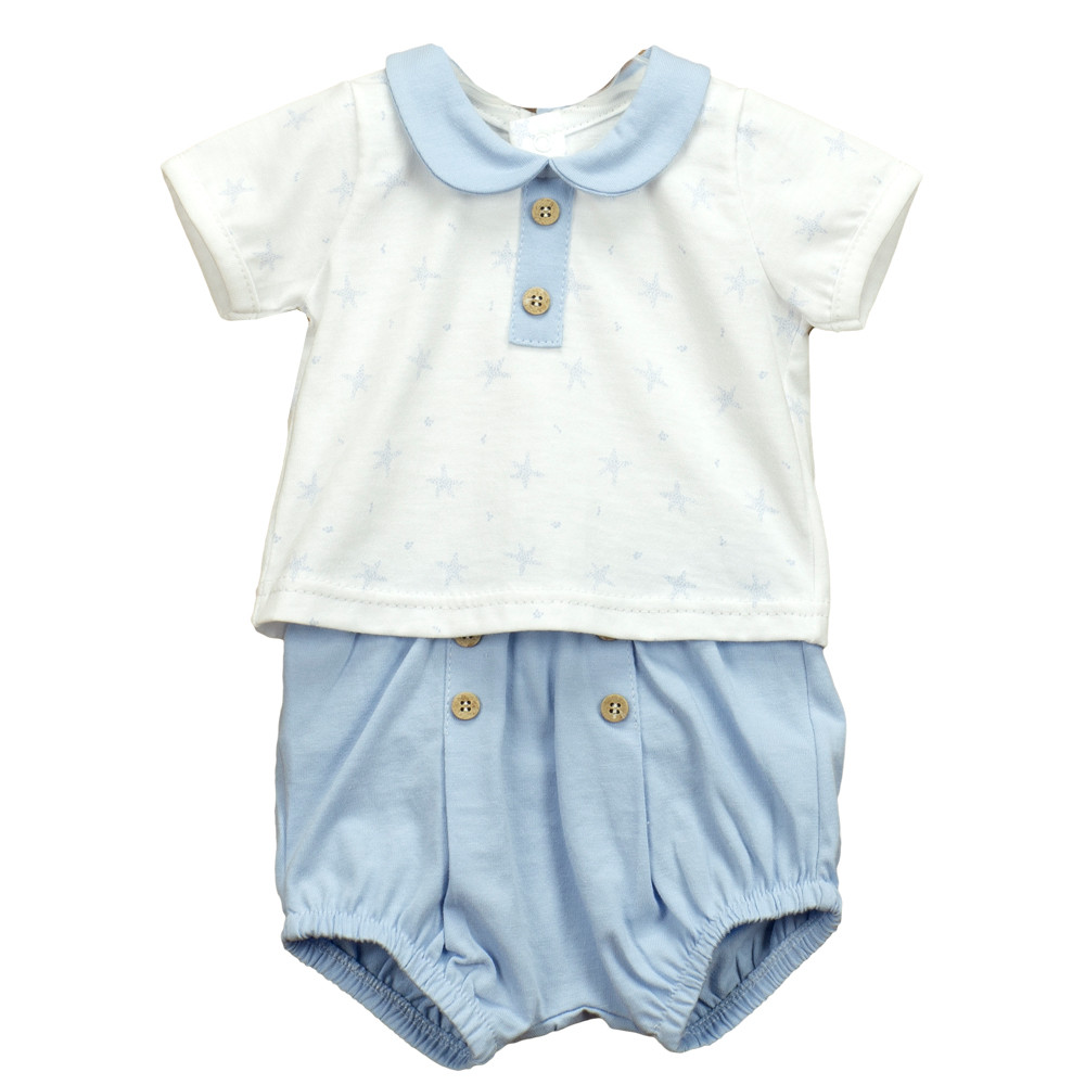 BABY BOYS ROMPER AND BLOUSE PACIFIC PRINTED BABIDU - 1
