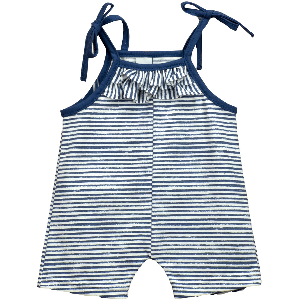 GIRLS STRIPED STRAP OVERALL  - 2