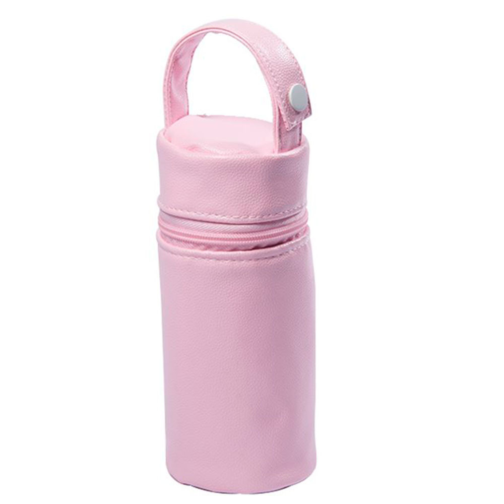 Pink Baby Bottle Holder Leatherette GAMBERRITOS - 1