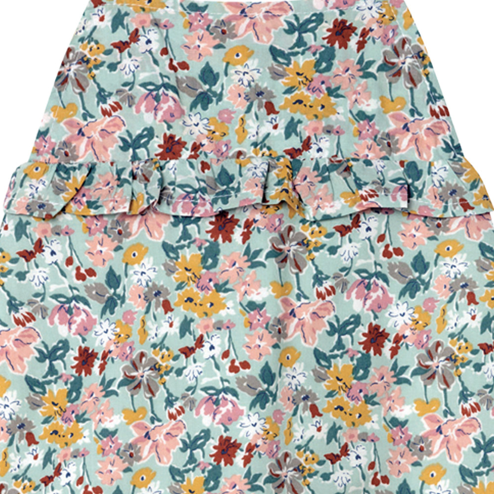 GIRLS STRAP MULTI TINY FLOWER PRINT OVERALL YATSI - 1