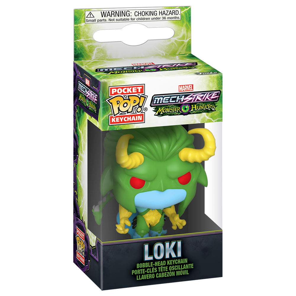 Llavero Pocket POP Marvel Monster Hunters Loki FUNKO POP - 3