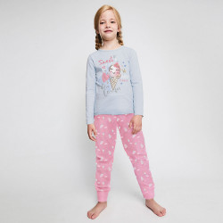 GIRLS LONG SLEEVE TSHIRT AND LONG PANTS TOBOGAN - 1