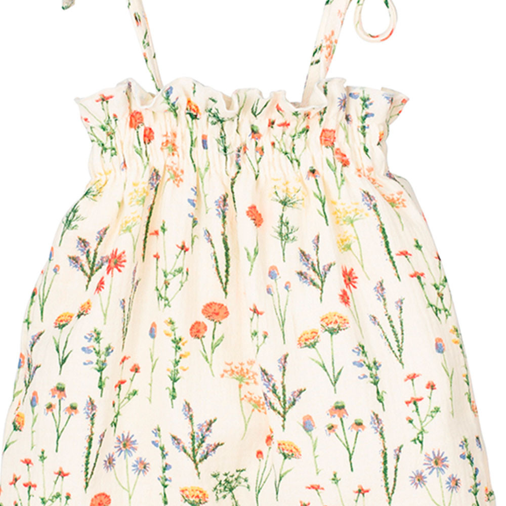 BABY FLOWERY STRAP OVERALL CALAMARO - 2