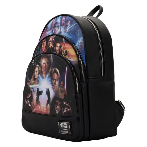 Loungefly Star Wars Trilogy 2 Triple Pocket Mini Backpack LOUNGEFLY - 2