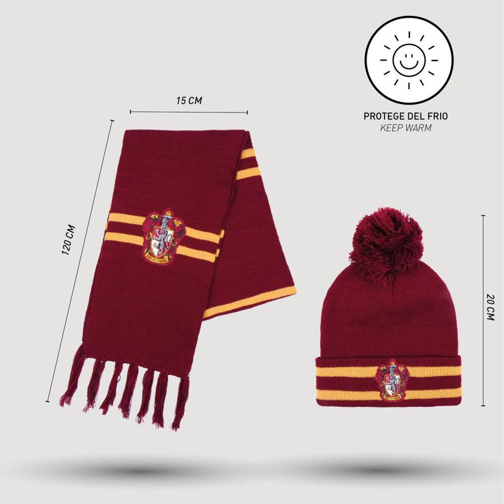 Set Scarve and Hat Punto Jacquard Harry Potter CERDA - 5