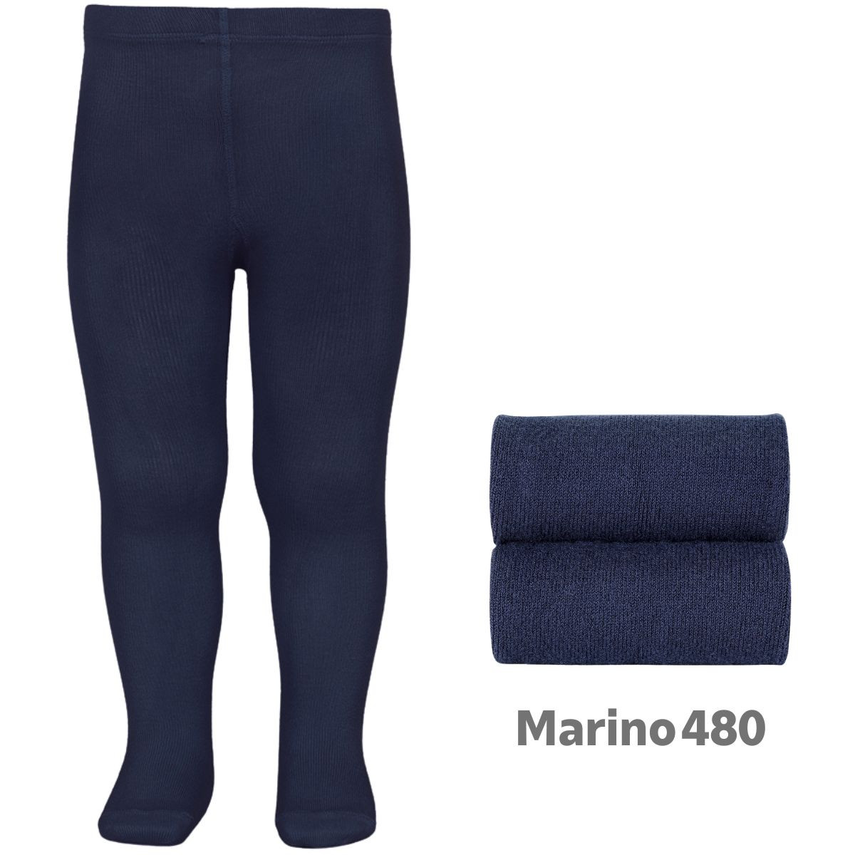 PLAIN STITCH TIGHTS 20191 NAVY BLUE 480 CONDOR - 1