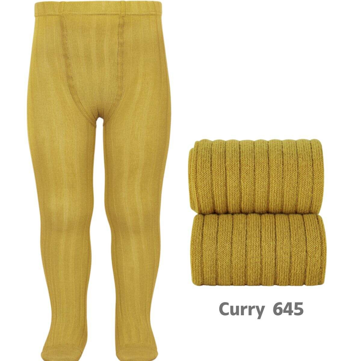 WIDE-RIB CLASSIC TIGHTS 20161 CURRY 645 CONDOR - 1