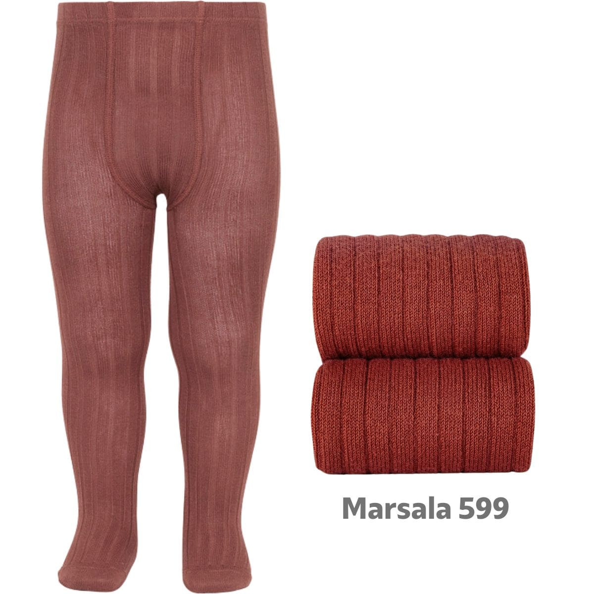 WIDE-RIB CLASSIC TIGHTS 20161 MARSALA 599 CONDOR - 1