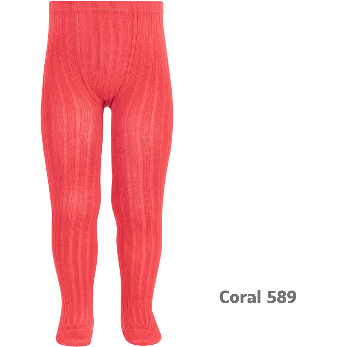 WIDE-RIB CLASSIC TIGHTS 20161 CORAL 589 CONDOR - 1