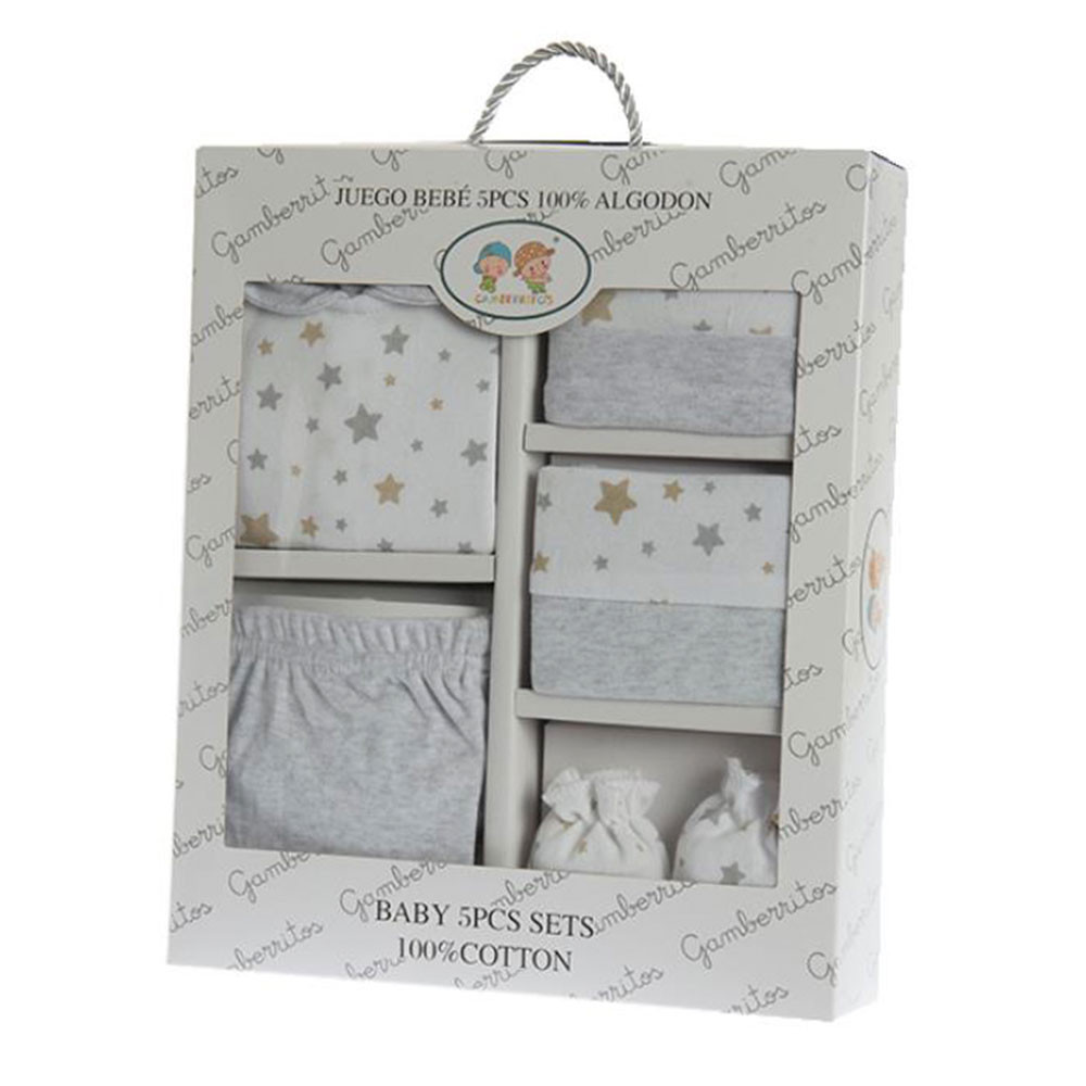 Grays Newborn Baby Gift Box 5 Pieces GAMBERRITOS - 1