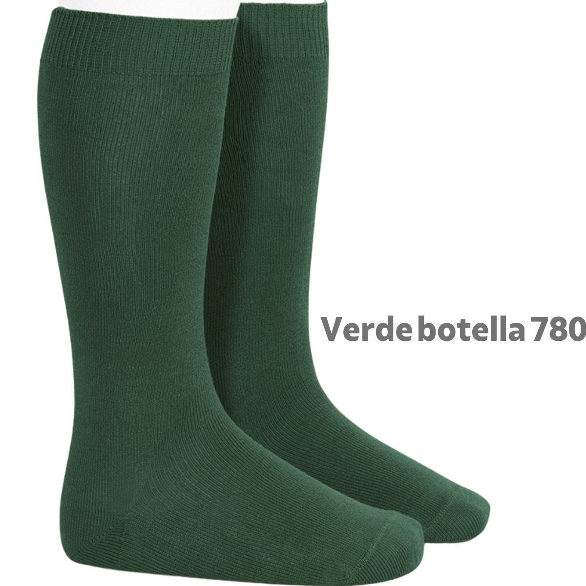 KNEE HIGH SOCKS 20192 780 BOTTLE GREEN CONDOR - 1