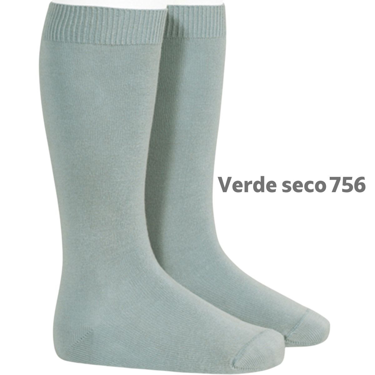 KNEE HIGH SOCKS 20192 756 DRY GREEN CONDOR - 1