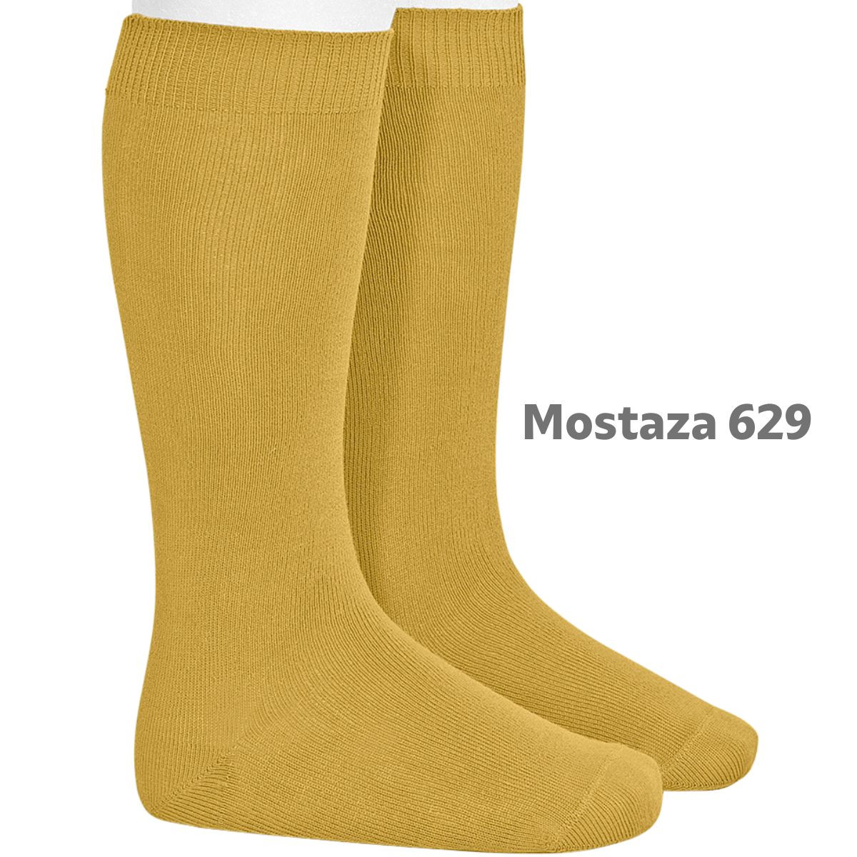 KNEE HIGH SOCKS 20192 629 MUSTARD CONDOR - 1