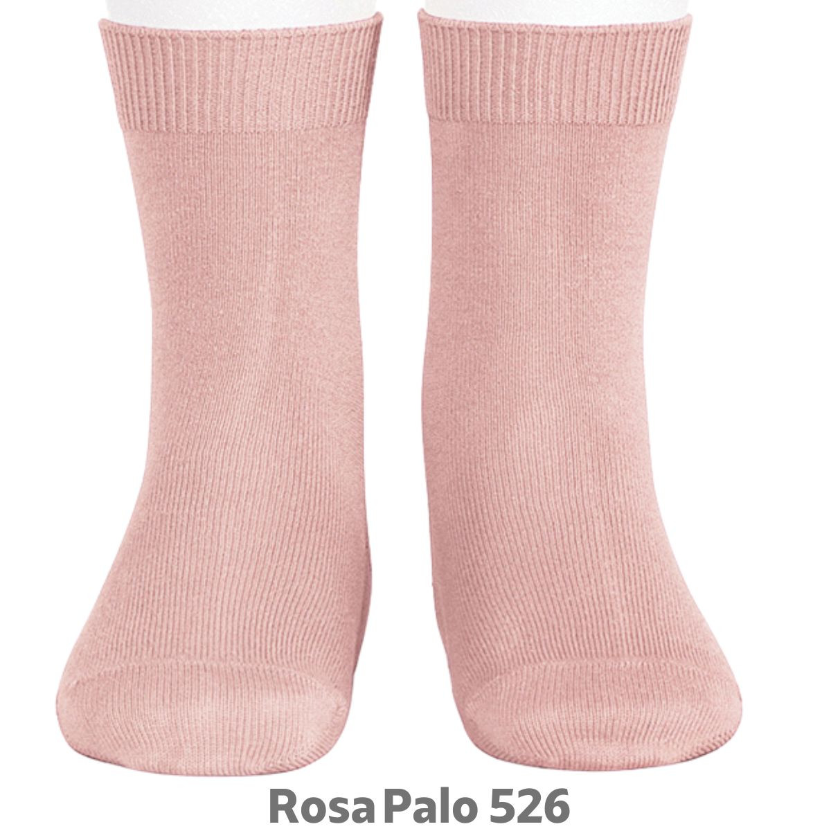 PLAIN STITCH SHORT SOCKS 20194  PINK 500 CONDOR - 1