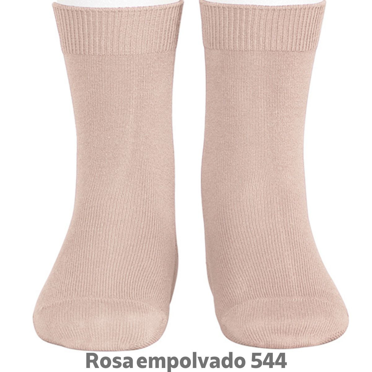 CALCETÍN LISO 20194 ROSA EMPOLVADO 544 CONDOR - 1