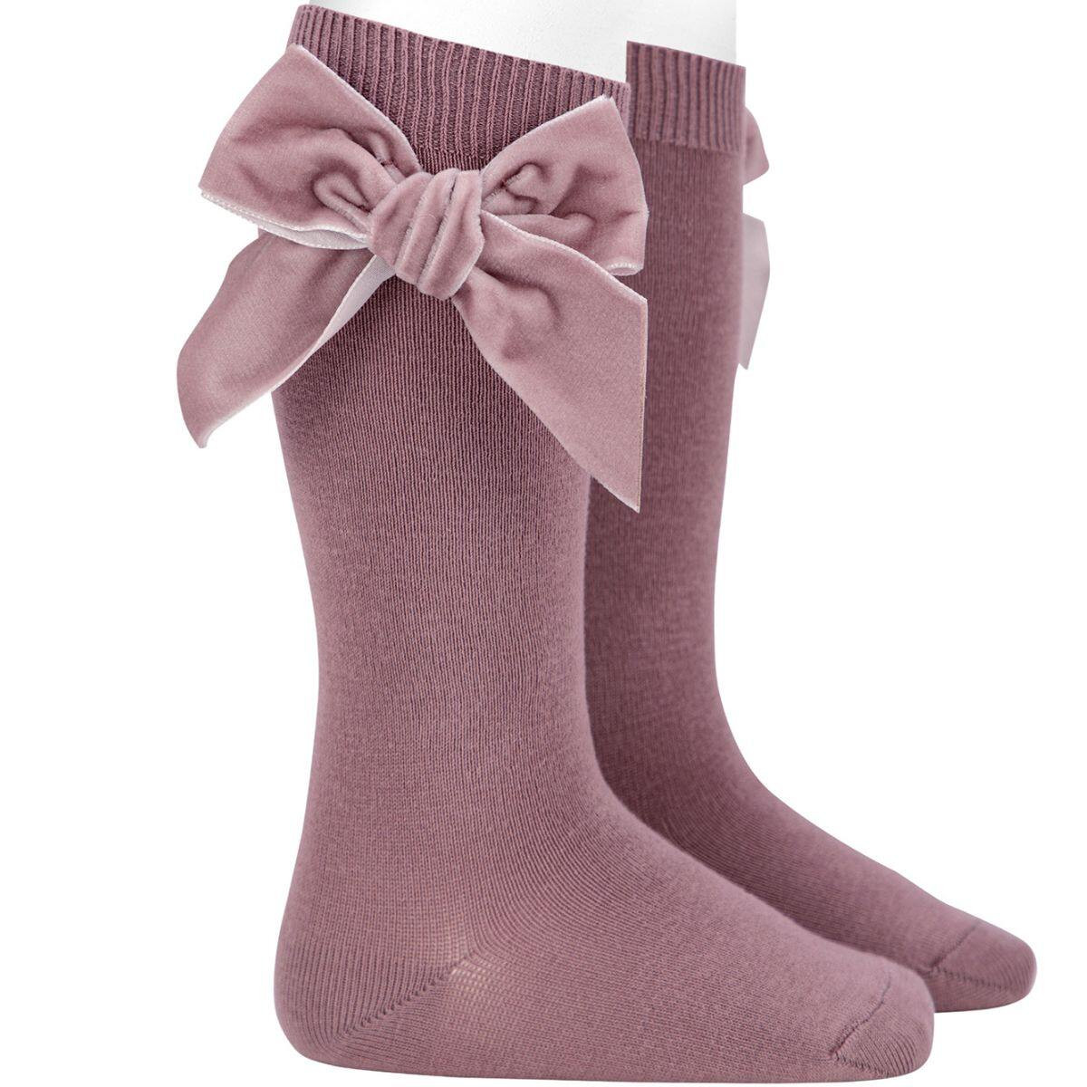 SOCKS WITH VELVET BOW 24892 IRIS 174 CONDOR - 1