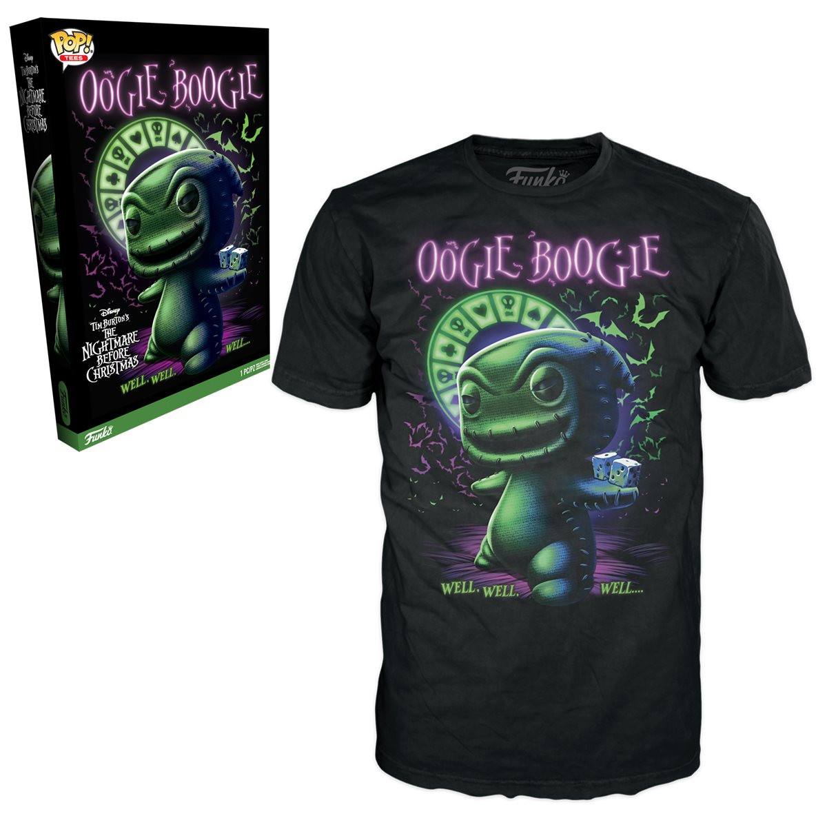 Funko T-Shirt The Nightmare Before Christmas Oogie Boogie Size S FUNKO POP - 1