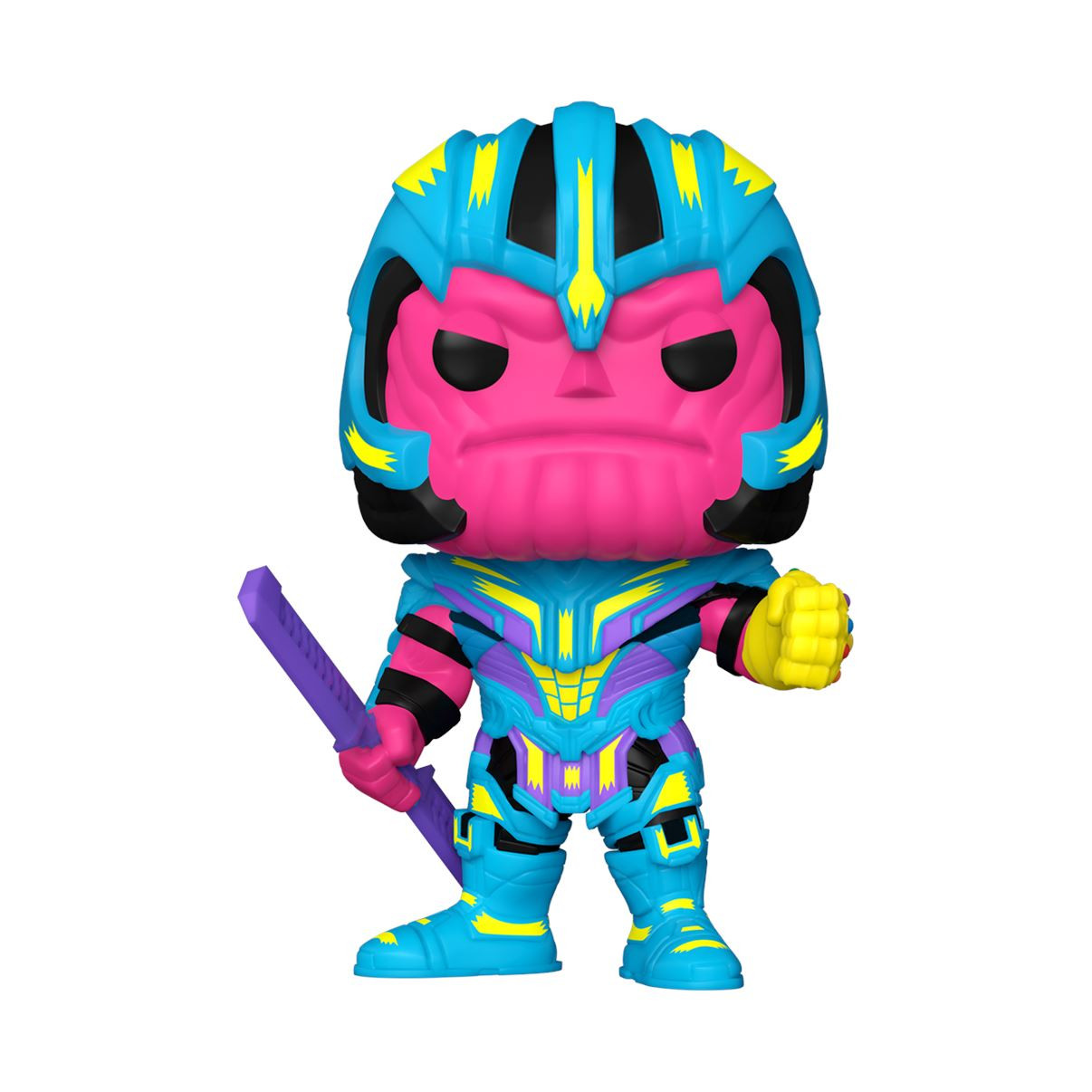Set figura POP & Tee Marvel Thanos Black Light Talla S FUNKO POP - 6