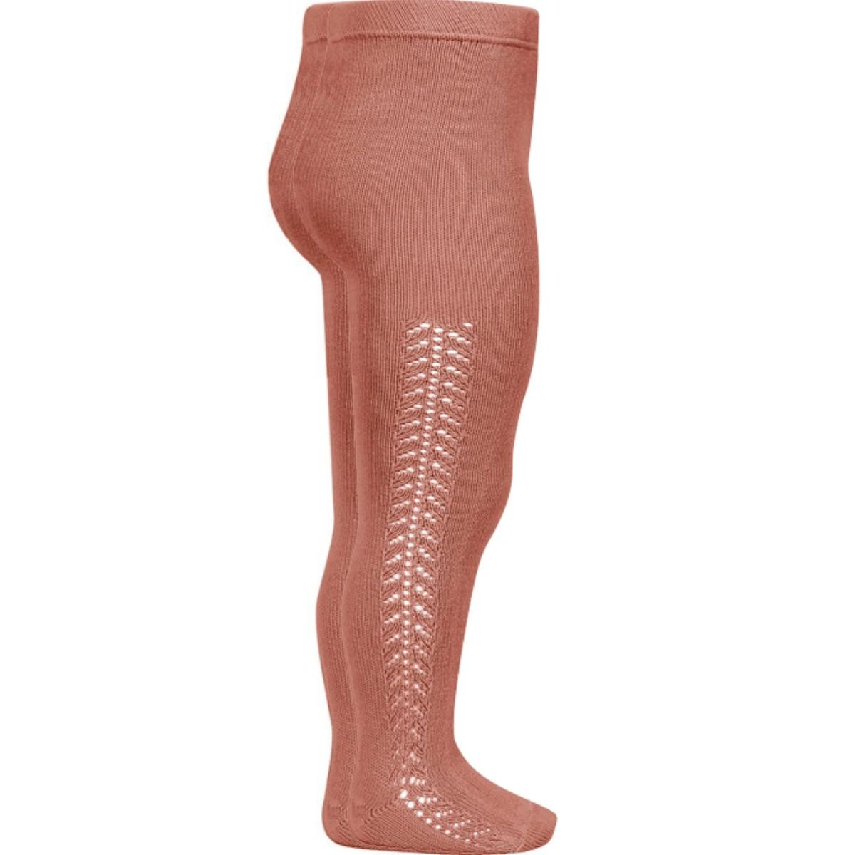 SIDE OPENWORK WARM TIGHTS 25911 TERRACOTA CONDOR - 1