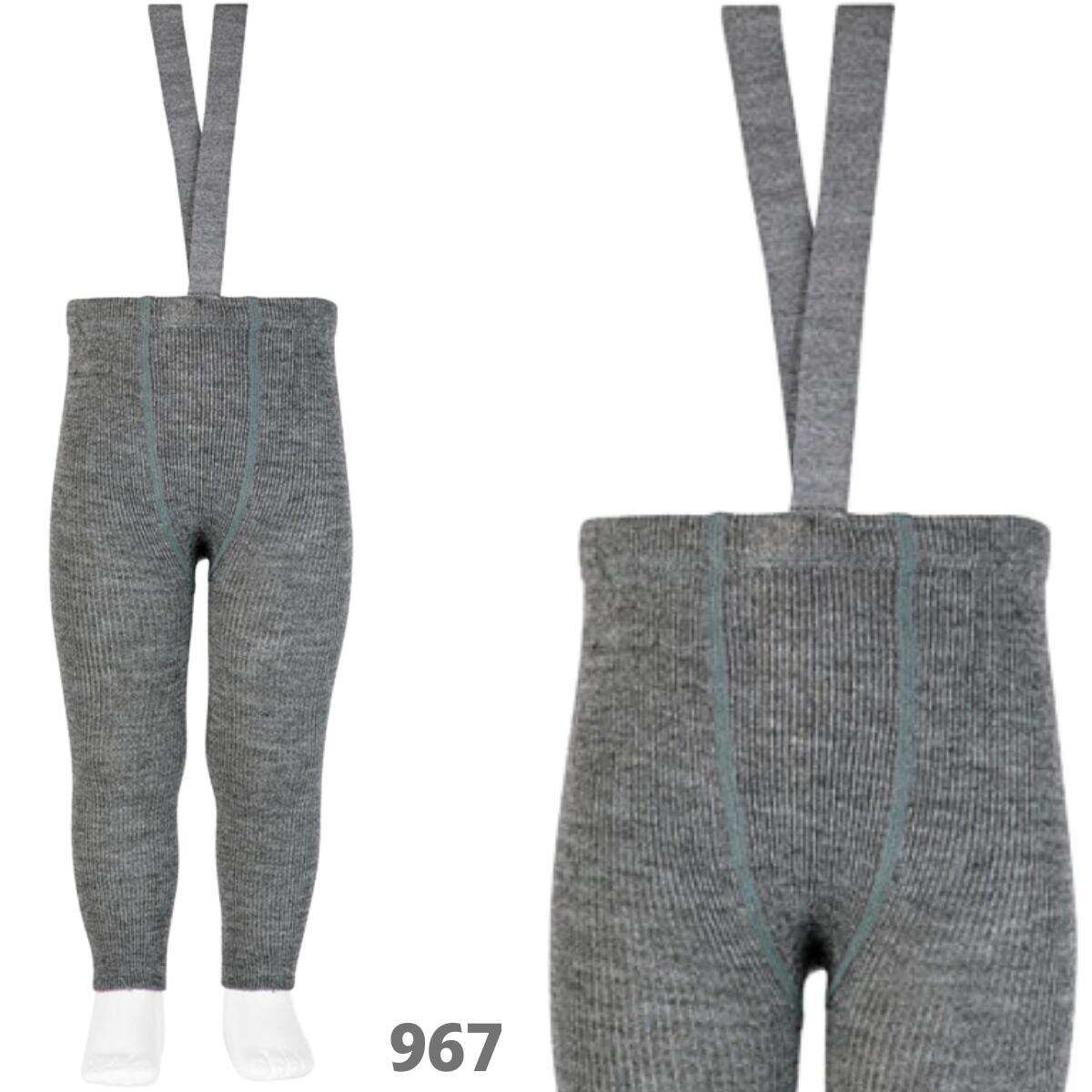 WOOL-BLEND LEGGINGS WITH ELASTIC 14010 LIGHT GREY CONDOR - 1