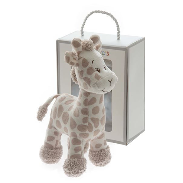 Beige Giraffe Rattle in Box GAMBERRITOS - 1