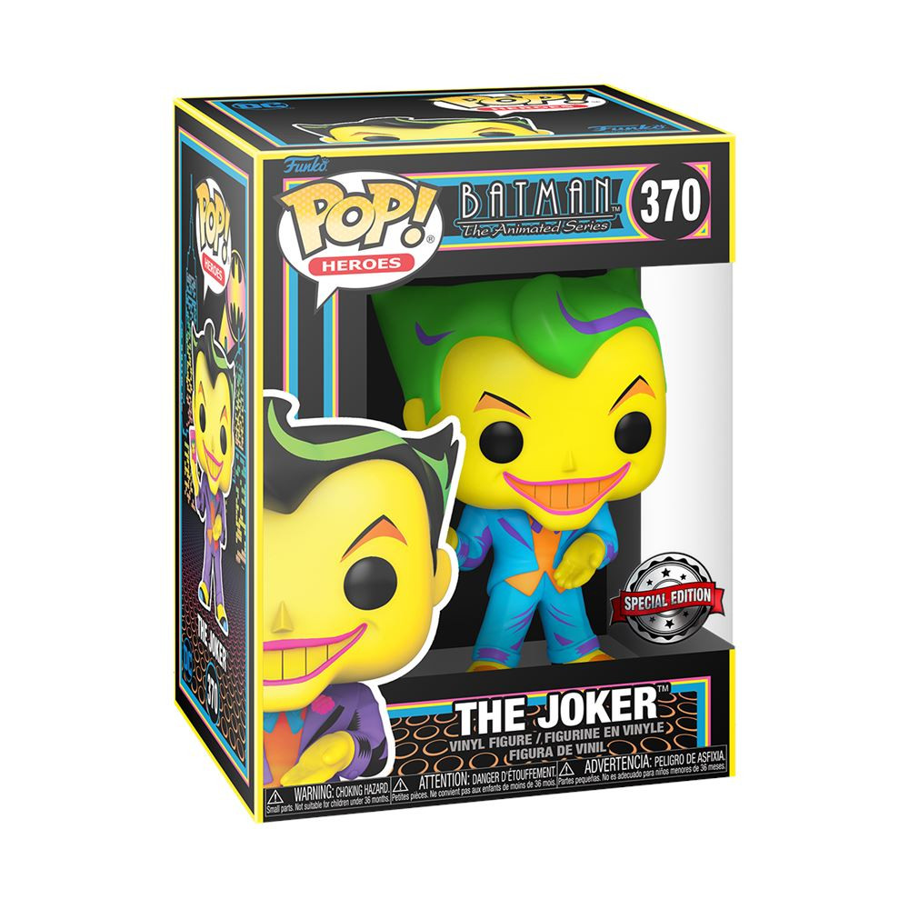 Set figura POP & Tee Joker Blacklight Talla S FUNKO POP - 3
