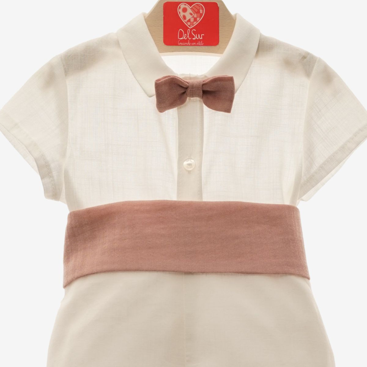 POLO WITH BOW TIE AND PANTS WAISTBAND DELSUR - 1