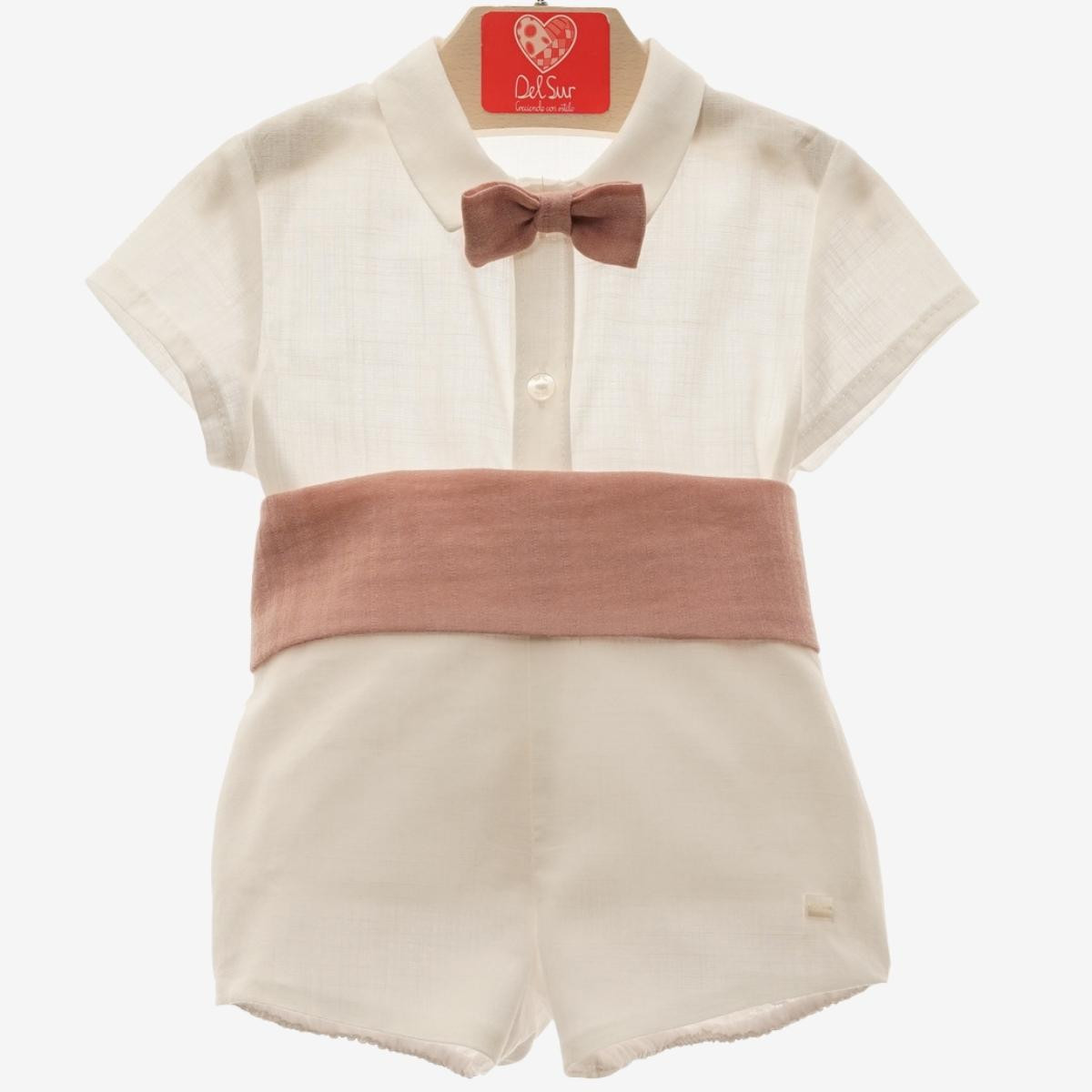 POLO WITH BOW TIE AND PANTS WAISTBAND DELSUR - 3