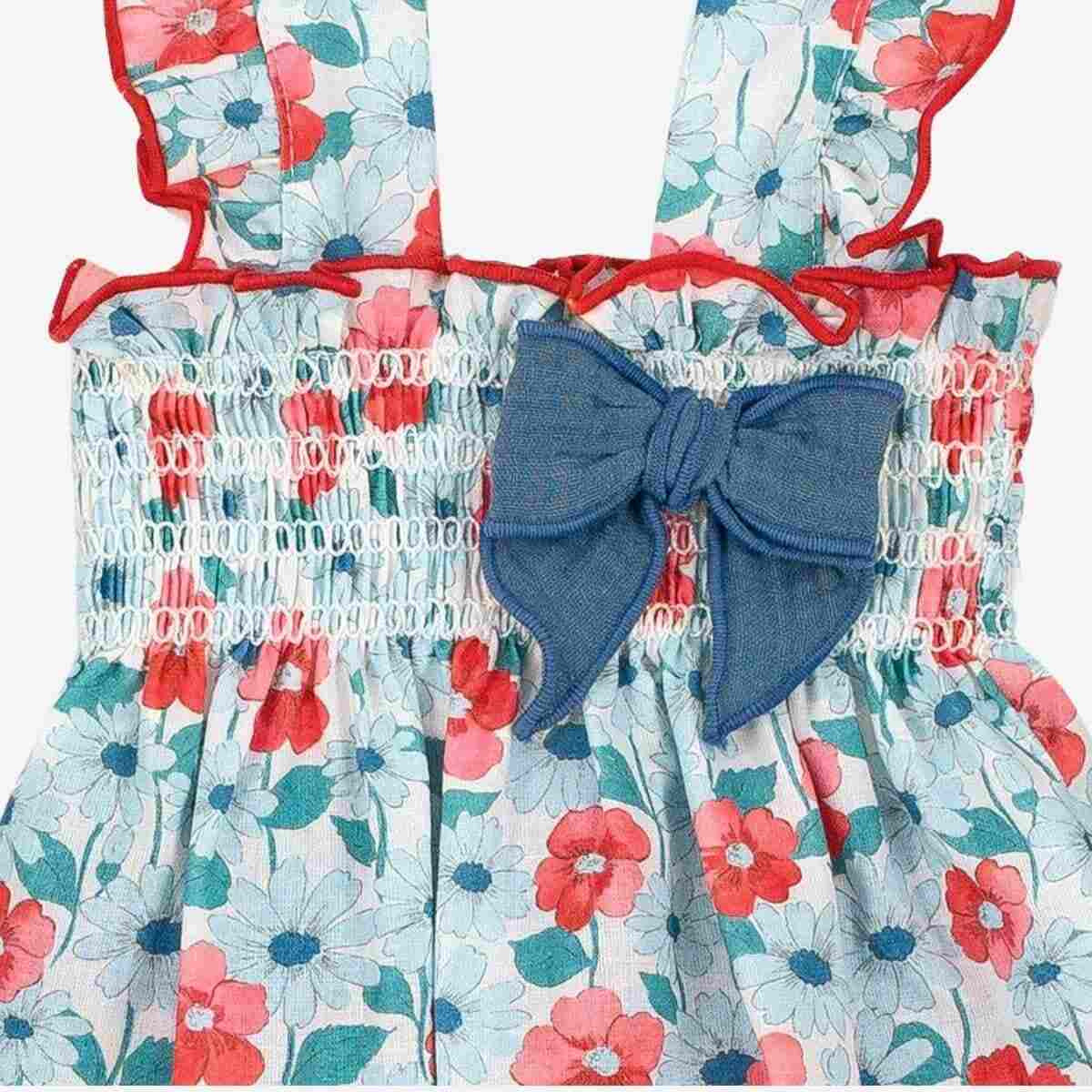 FLOWERY PRINTED DRESS WITH BLOOMER MEDMA CALAMARO - 2