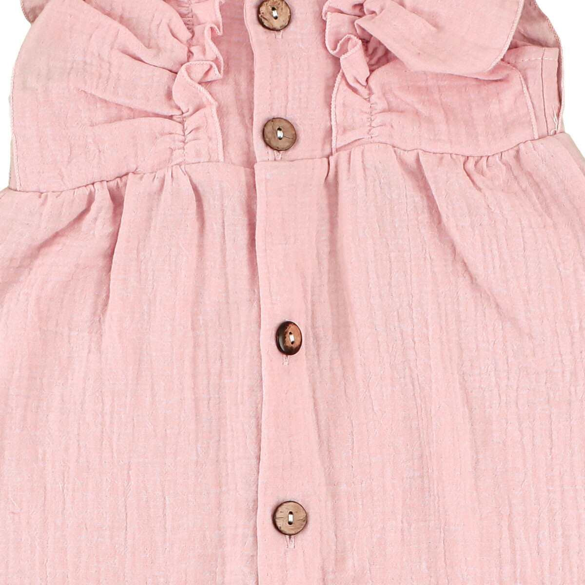 GIRLS FRILLED SLEEVE OVERALL CALAMARO - 6