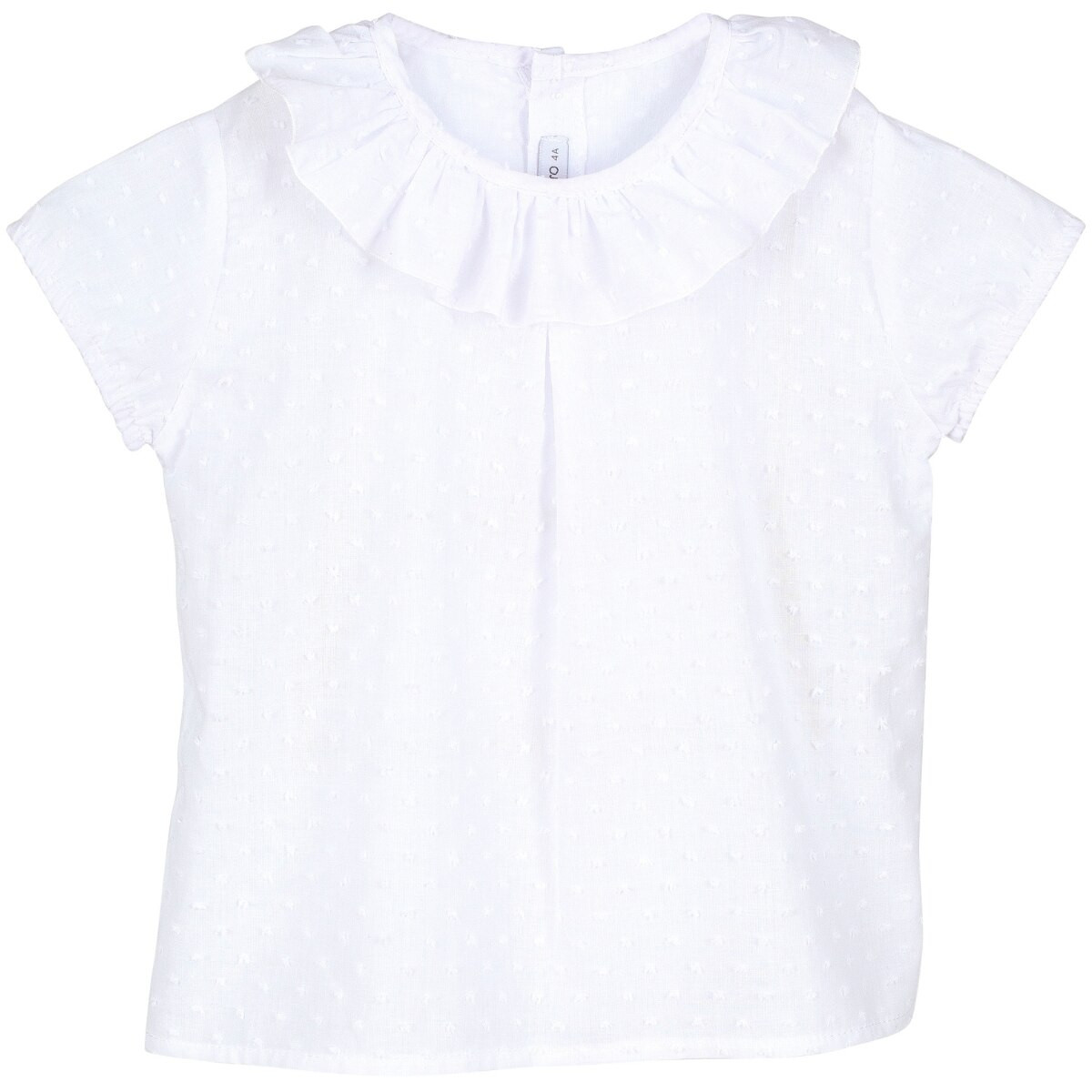 GIRLS BLOUSE  SHORT SLEEVE PLUMETI CALAMARO - 1