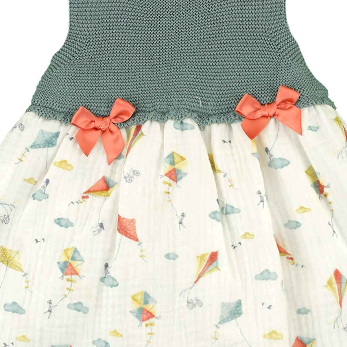 COMET PRINTED COMBINED KNIT DRESS WITH BLOOMER DULCE DE FRESA - 1