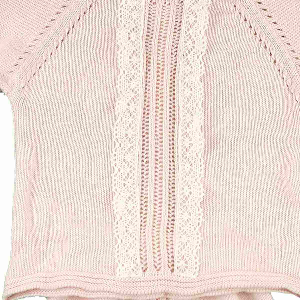 LACE KNIT BLOUSE AND NAPPY COVER DULCE DE FRESA - 4