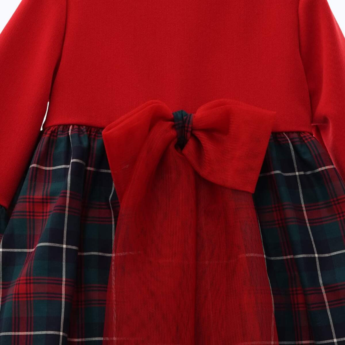 RED CHECK CASABLANCA DRESS DELSUR - 2