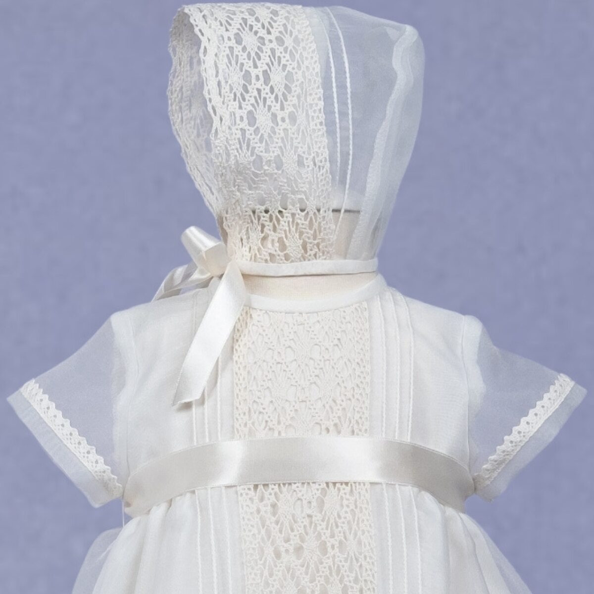 GIRLS CERMONIAL DRESS WITH LACE MISHA BABY - 4