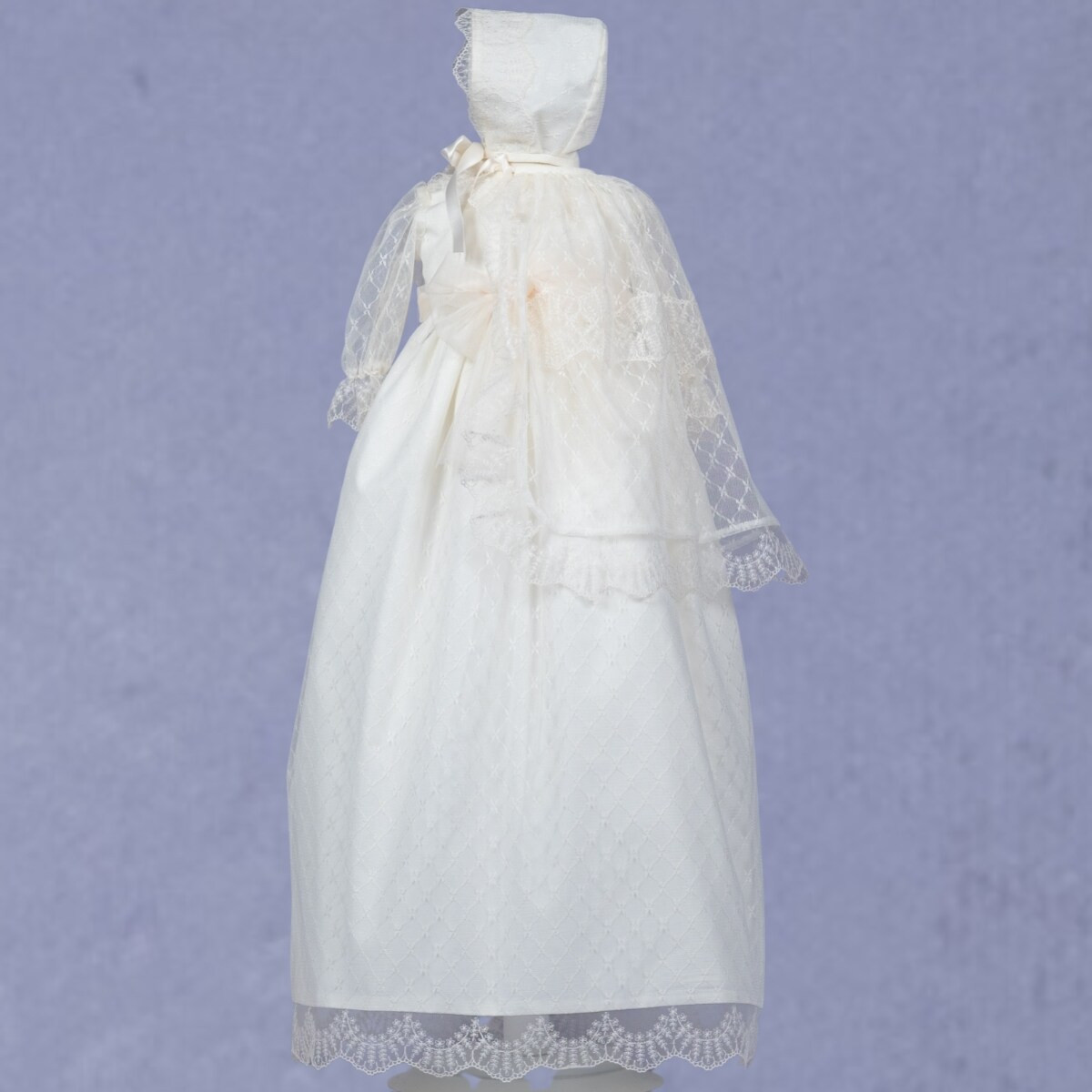 CHRISTENING GOWN  WITH BONNET MISHA BABY - 1