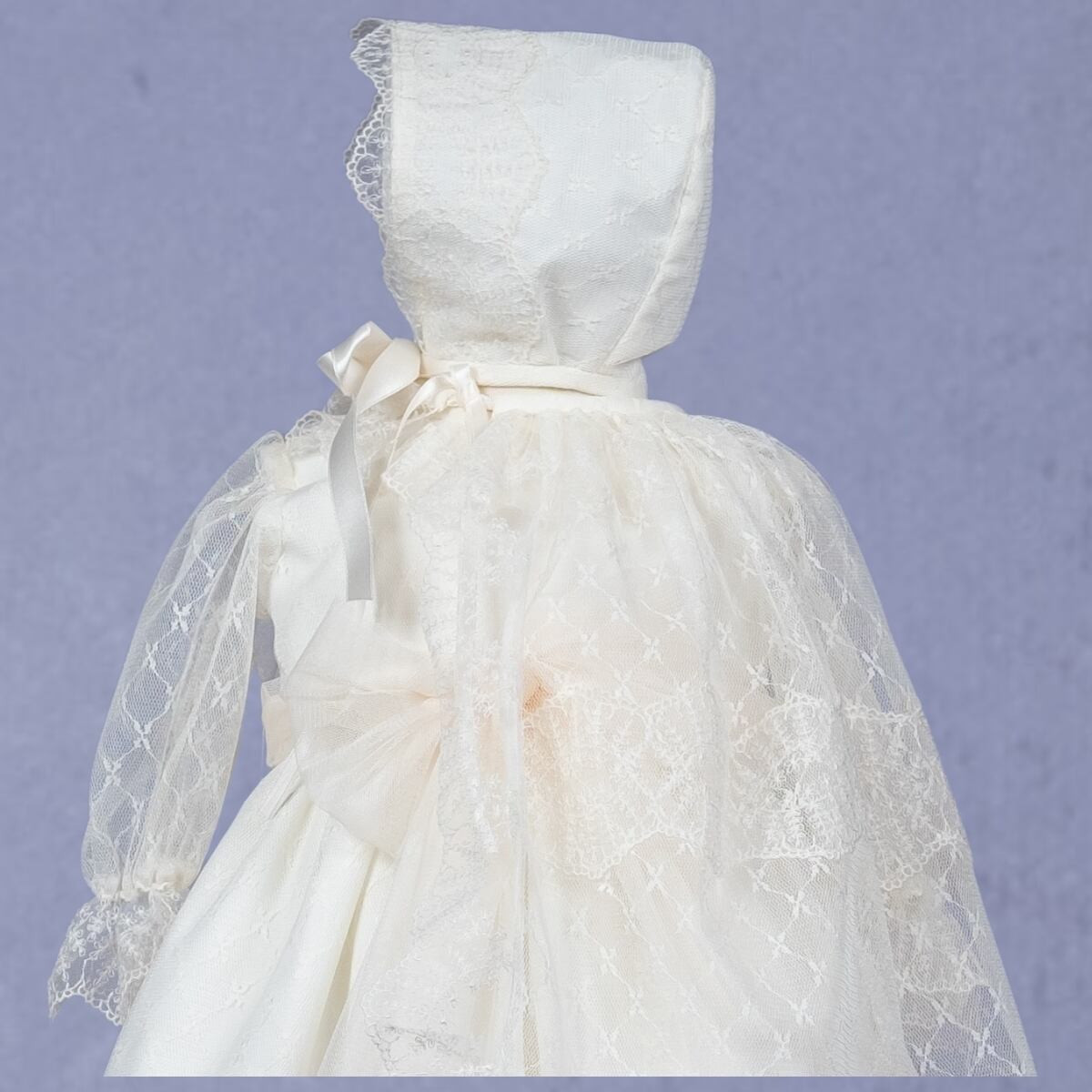 CHRISTENING GOWN  WITH BONNET MISHA BABY - 2