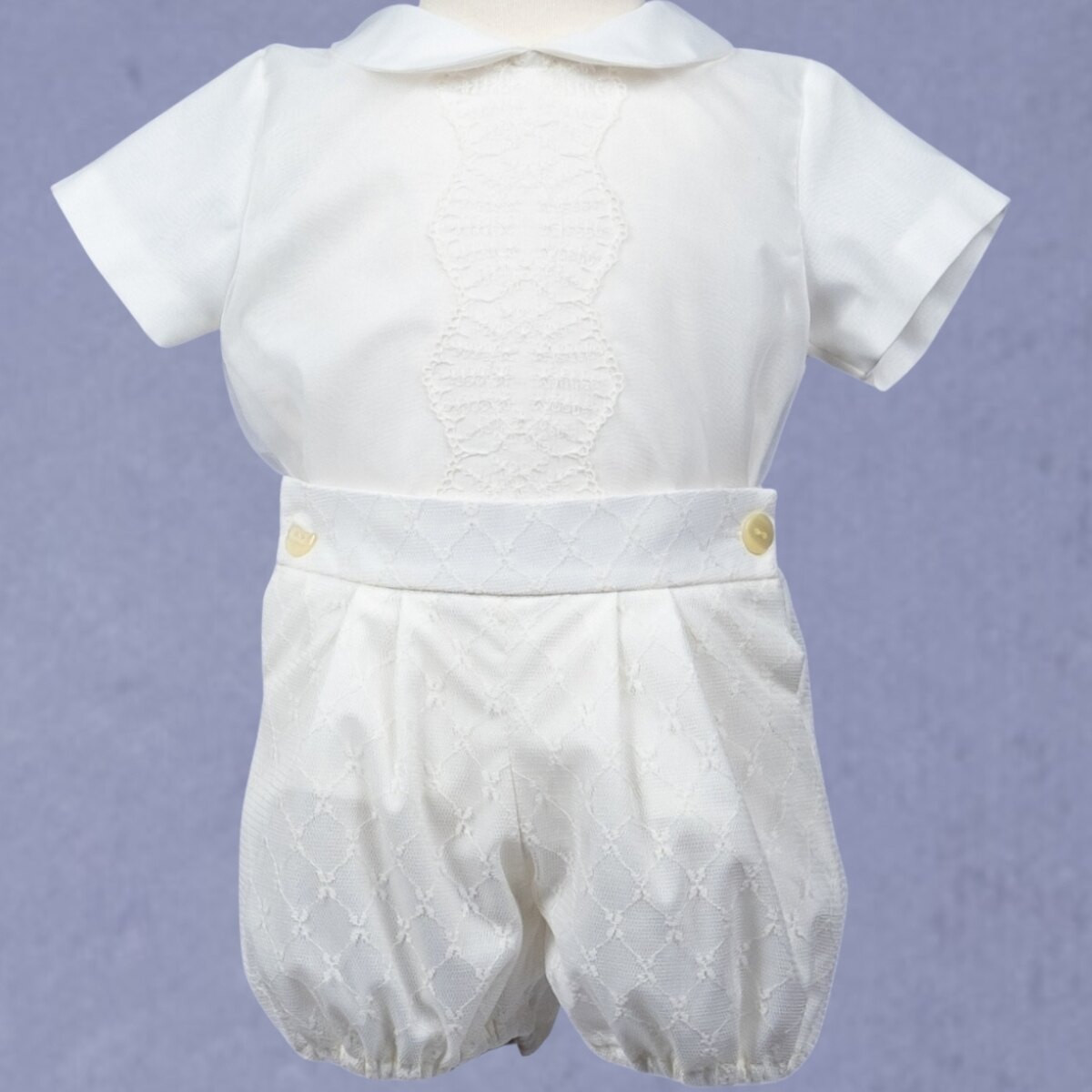 CHRISTENING OUTFIT POLO AND PANTS MISHA BABY - 1