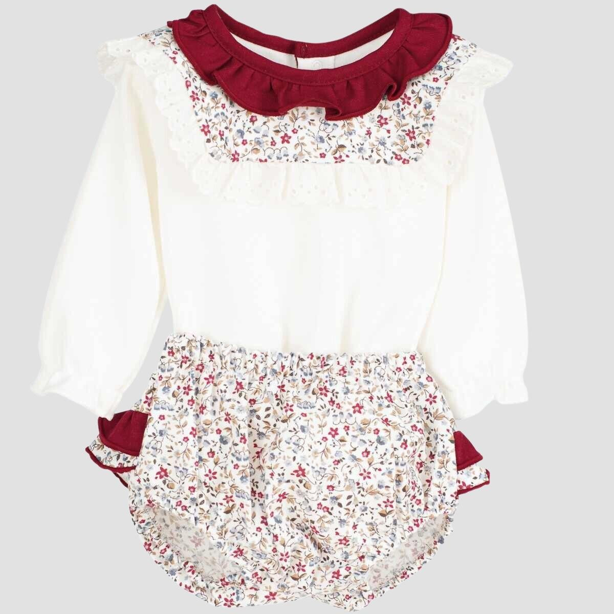 FRILLED NECK BLOUSE AND RUFFLED KNICKERS CALAMARO - 1