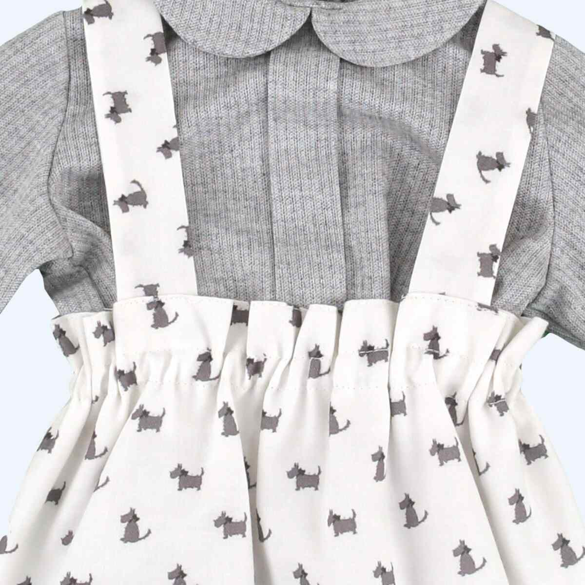 DOGS PRINTED ROMPER AND TOP BABYFERR - 2